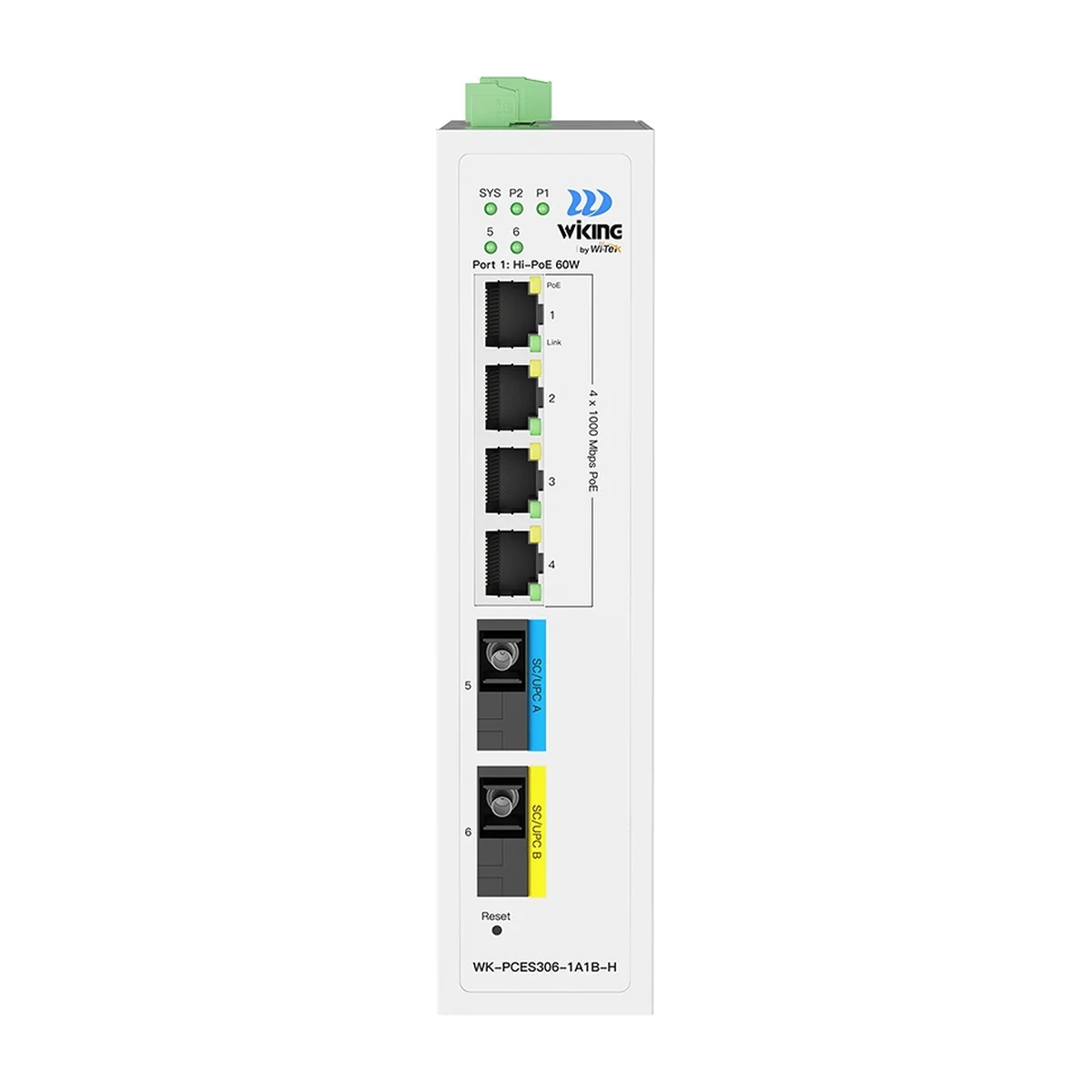 PoE оптический коммутатор Wi-Tek WK-PCES306-1A1B-H — фото 2