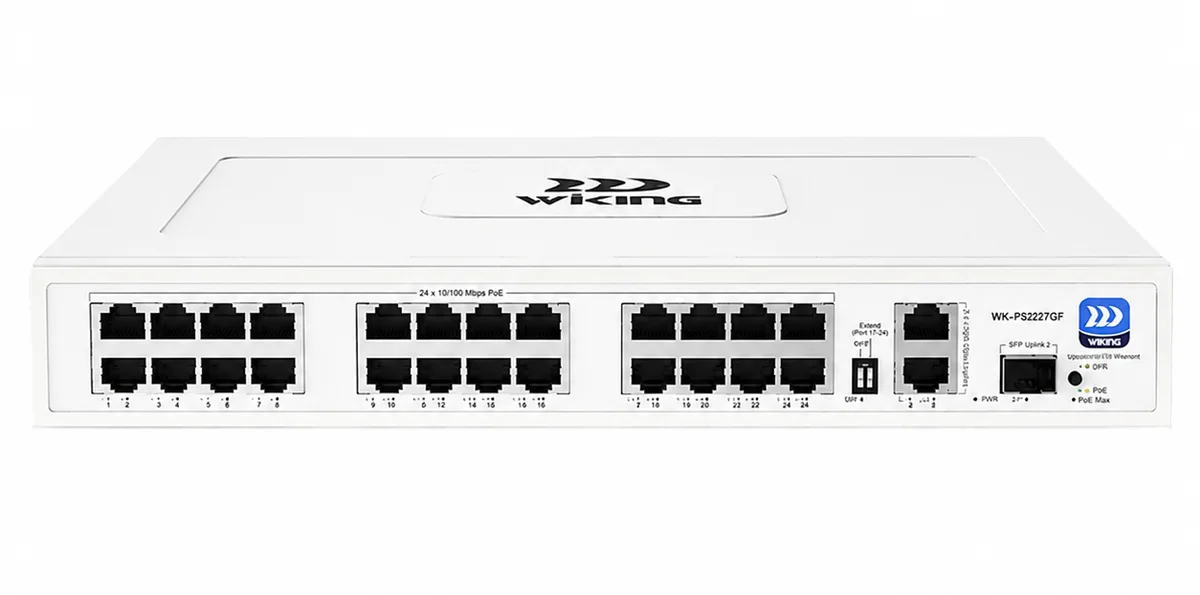 PoE-коммутатор Wi-Tek WK-PS227GF Poe 24+2+1SFP