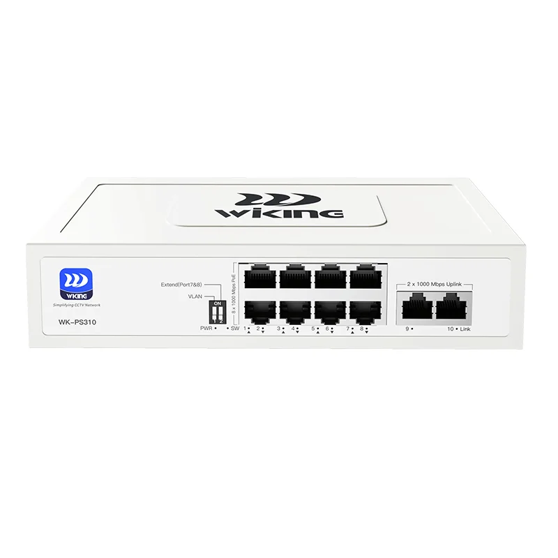 PoE-коммутатор Wi-Tek WK-PS310 Poe 8+2 Gb